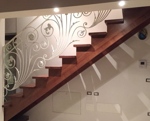 Ringhiera in ferro per interni design moderno