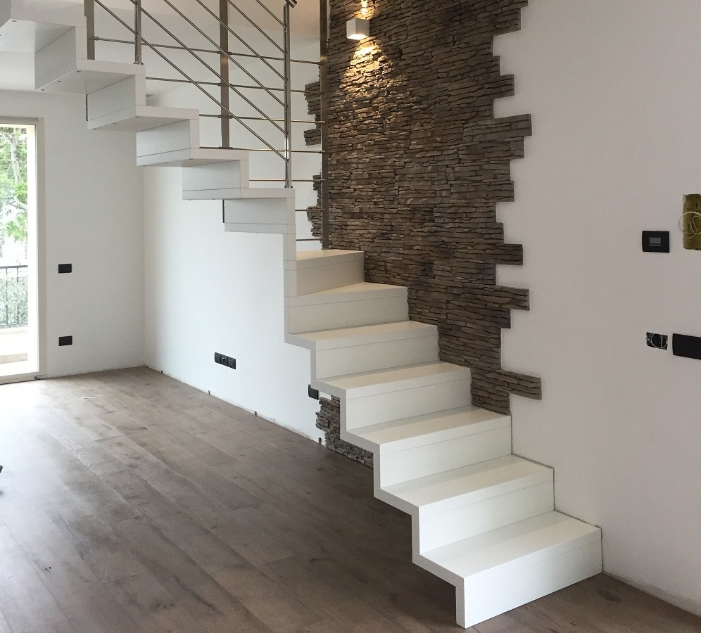 SCALA SYSTEM IN LEGNO LACCATO BIANCO