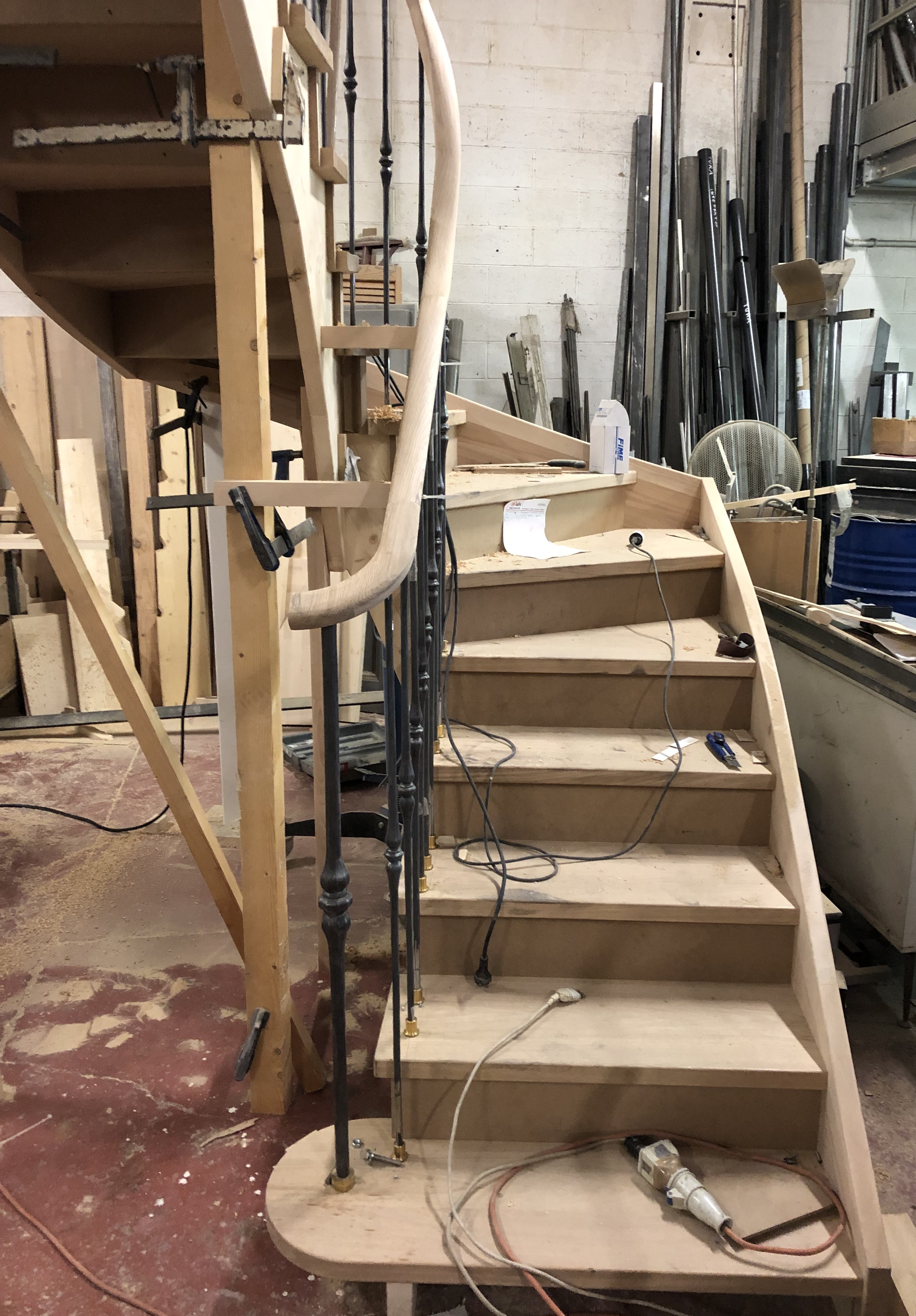 Scala in lavorazione