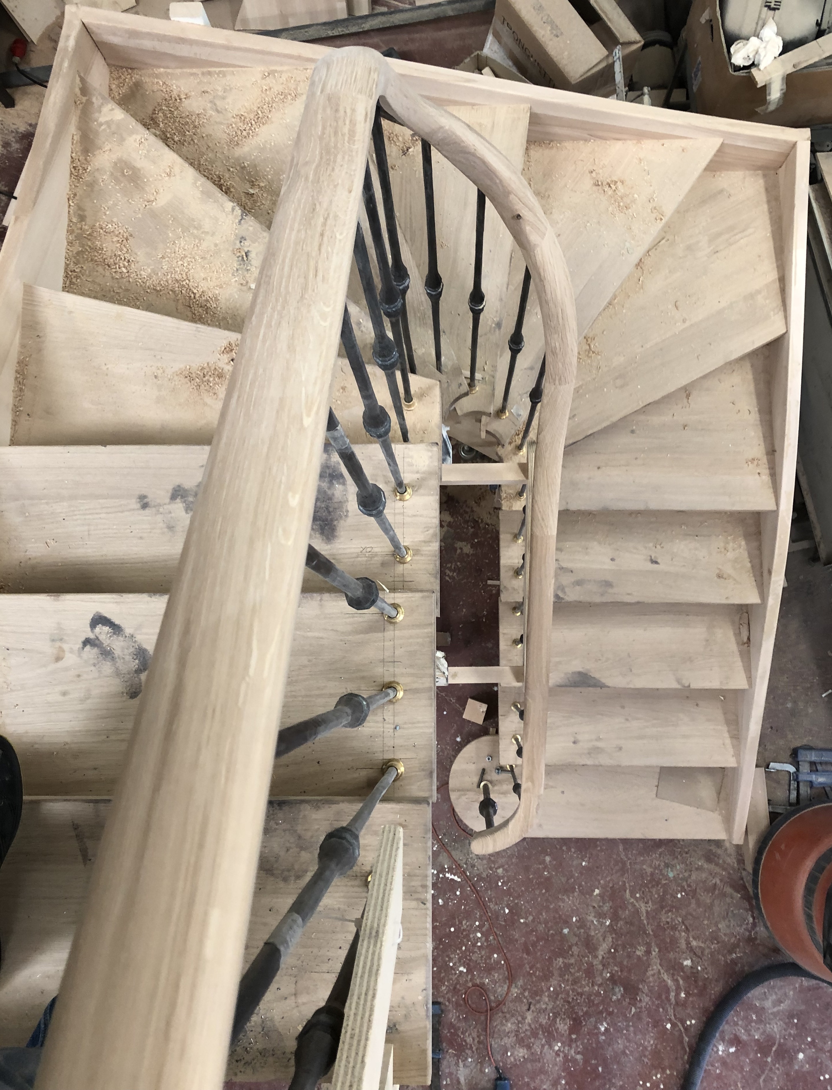 Scala in lavorazione
