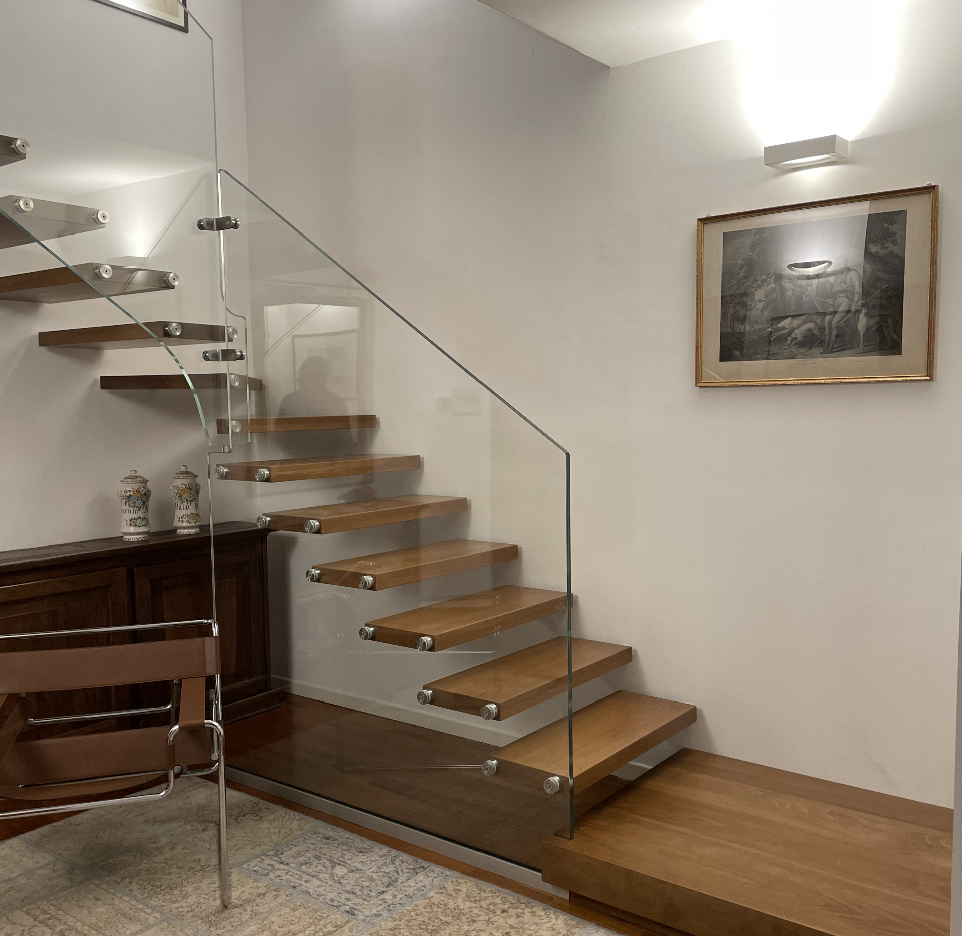 SCALA SYSTEM +PARAPETTO VETRO (2)